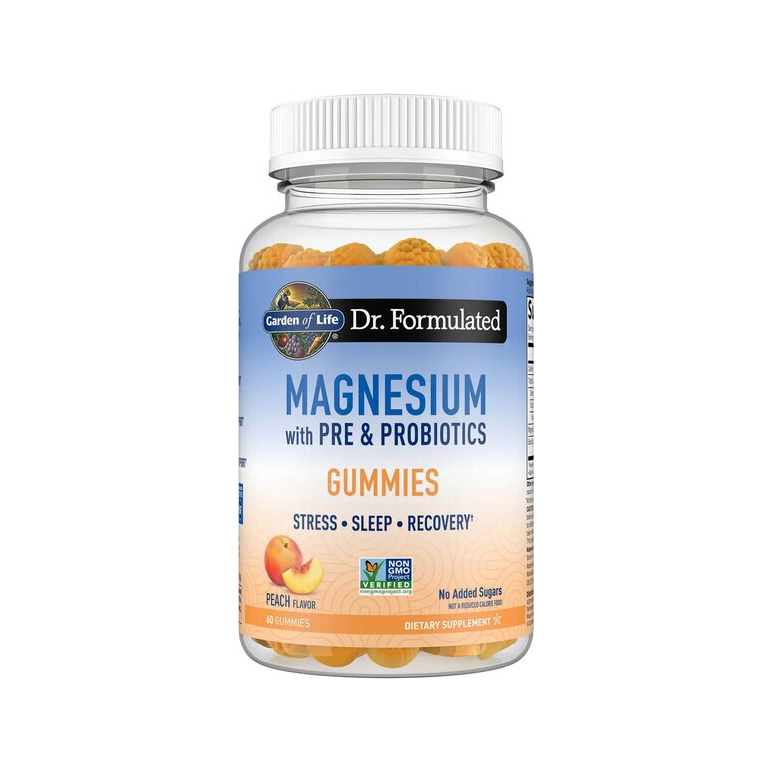 Magnesiumgummier i flaska, persika-smak, Dr. Formulated