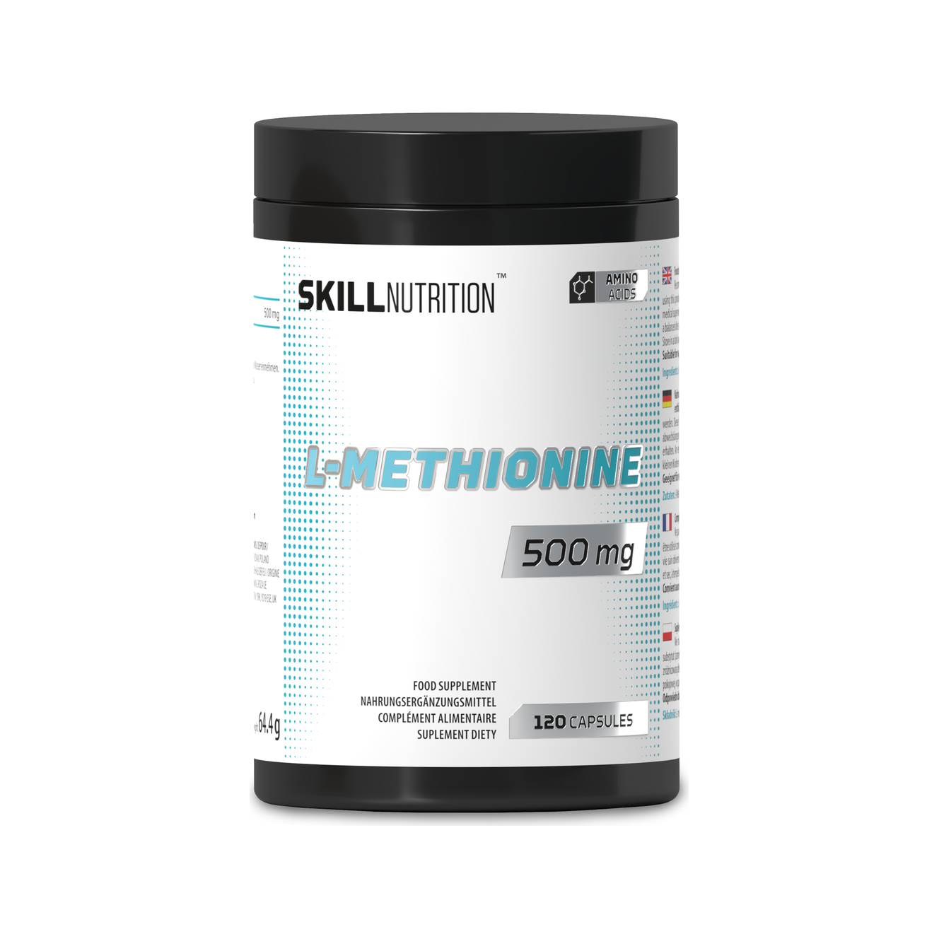 L-Methionine, 500mg - 120 vegan caps