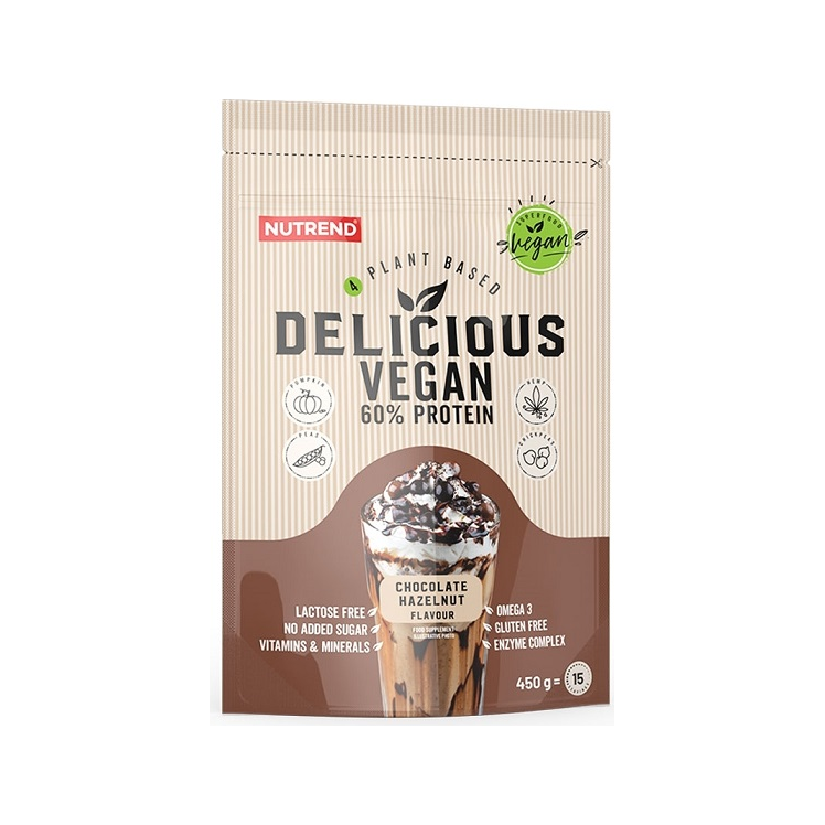 Delicious Vegan, Chocolate Hazelnut - 450 grams