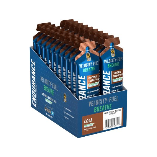 Endurance Breathe Isotonic Energy Gel, Cola - 20 x 60g