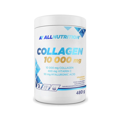 Allnutrition kollagenpulver 480 g, jordgubbssmak