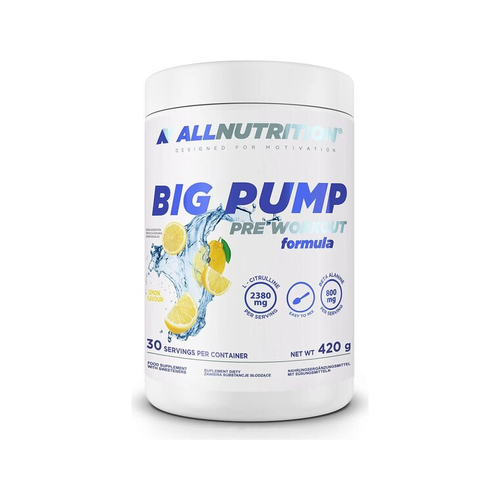 Allnutrition Big Pump pre-workout formula, citron, 420 g