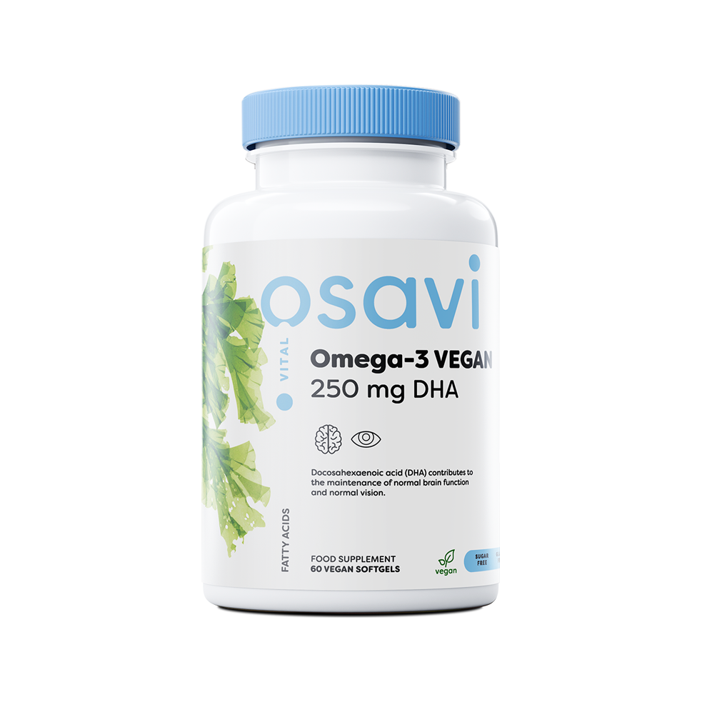 Omega-3 Vegan, 250mg DHA - 60 vegan softgels