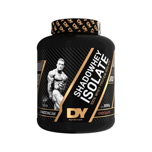Proteinisolat från Dorian Yates i burk, chokladsmak, svart med guldig etikett