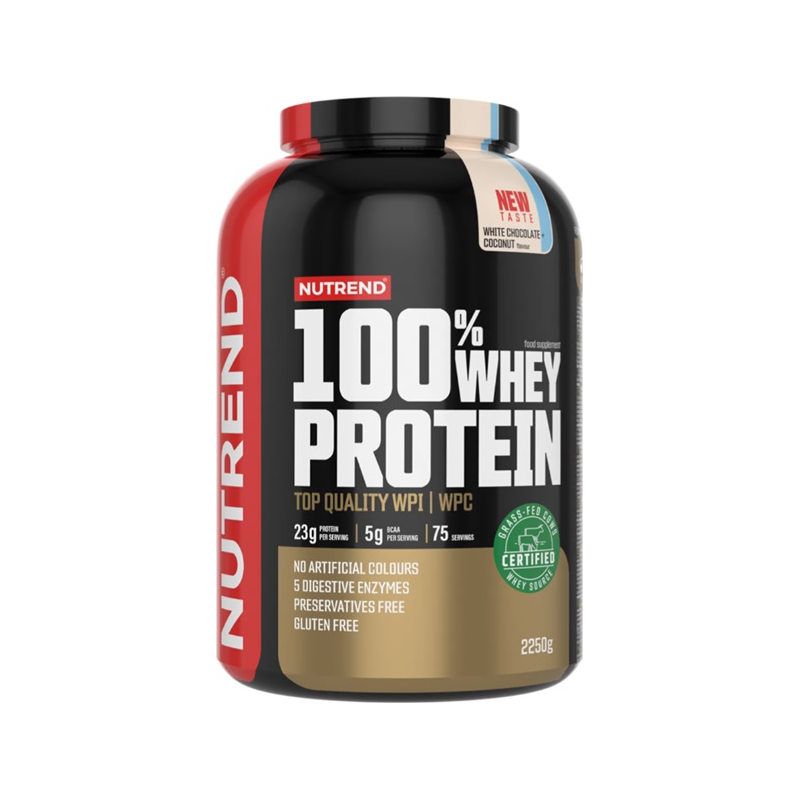 100% Whey Protein, White Chocolate + Coconut - 2250 grams