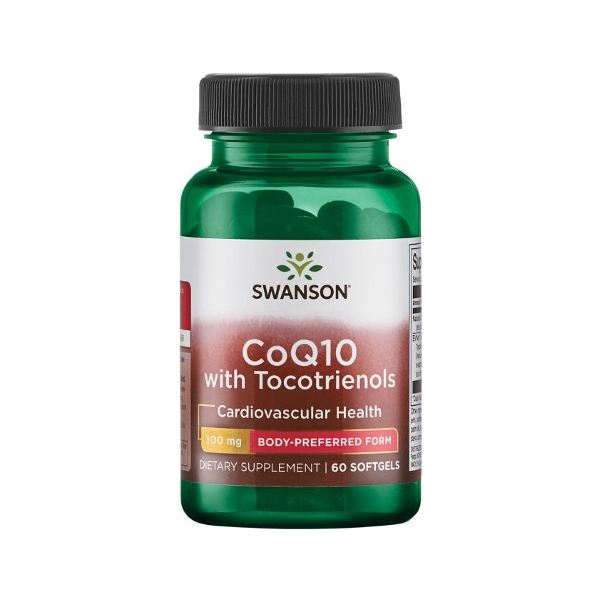 CoQ10, 100 mg (with 10mg Tocotrienols) - 60 softgels