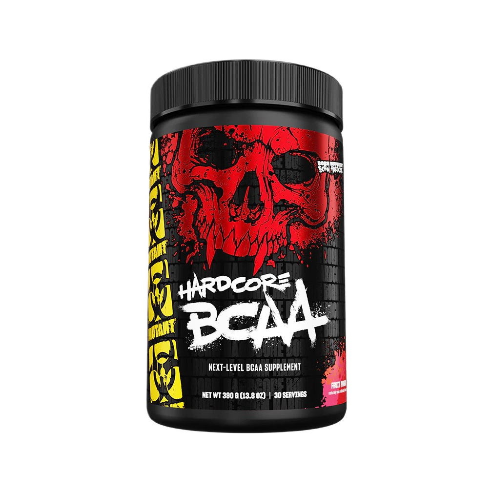 Hardcore BCAA, Fruit Punch - 390 grams