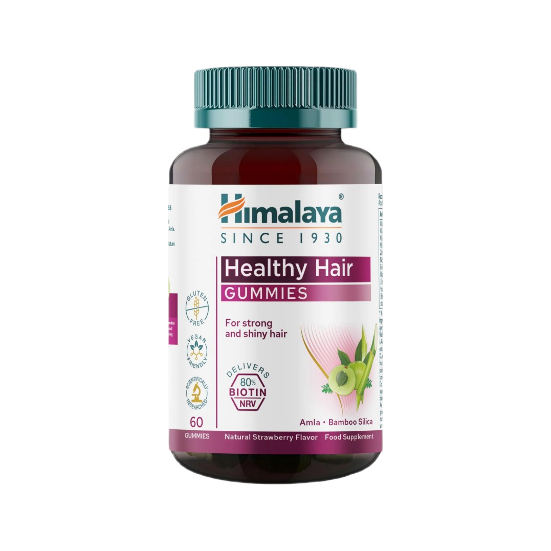 Healthy Hair Gummies, Natural Strawberry - 60 gummies