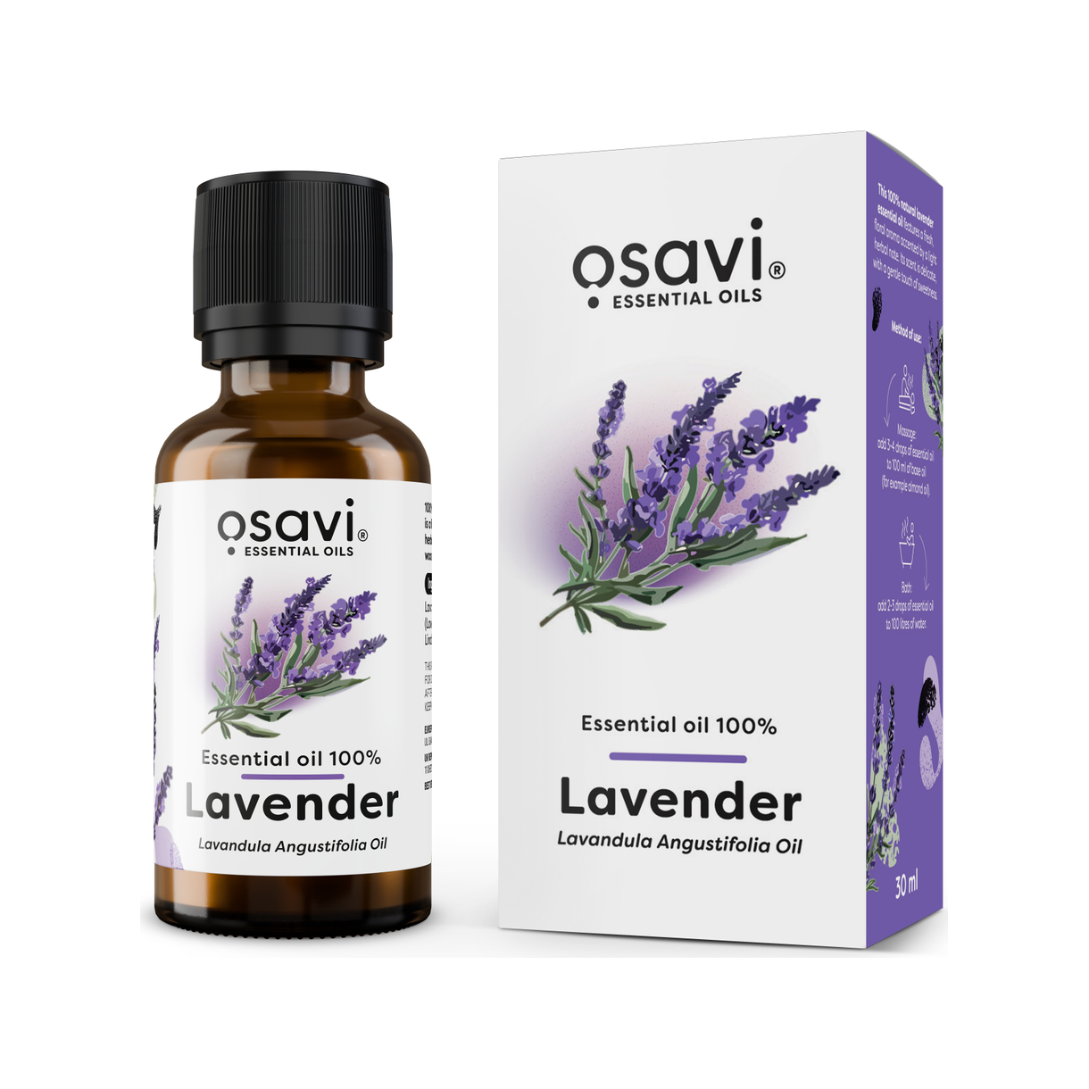 Essential Oil 100%, Lavender - 30 ml.