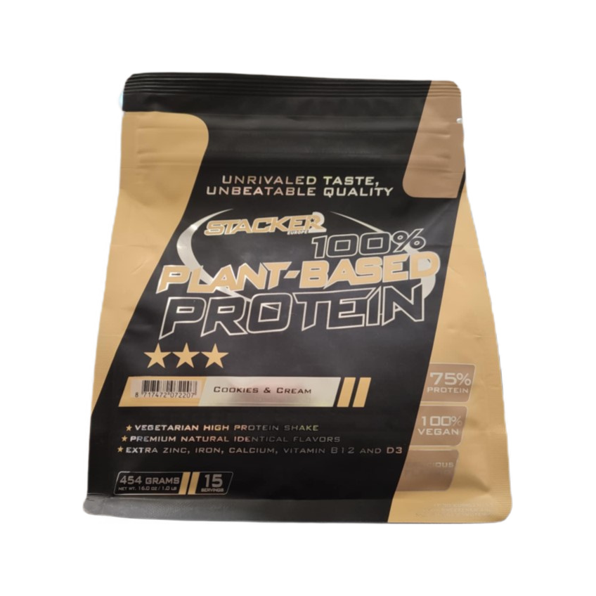 100% Plant Based Protein, Cookies & Cream - 454 grams