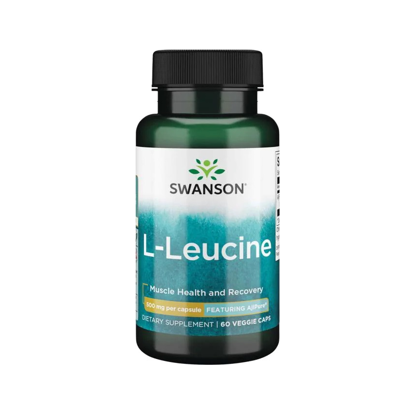 AjiPure L-Leucine, 500mg - 60 vcaps
