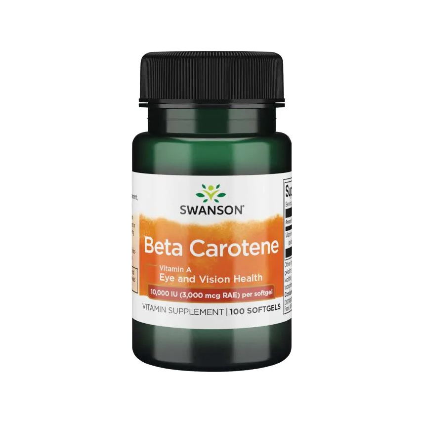 Beta-Carotene (Vitamin A), 10 000 IU - 100 softgels