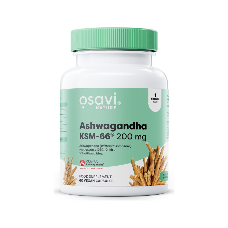 Ashwagandha KSM-66, 200mg - 60 vegan caps