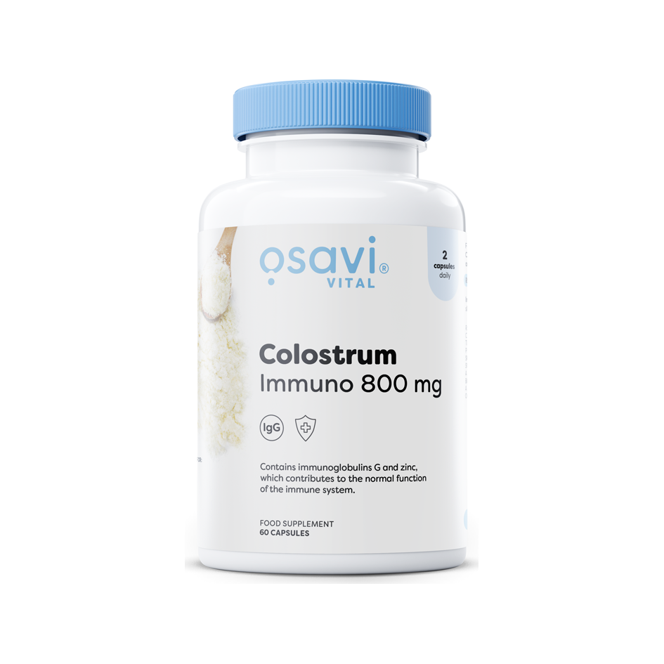 Kapselburk Osavi Colostrum Immuno 800 mg med 60 kapslar