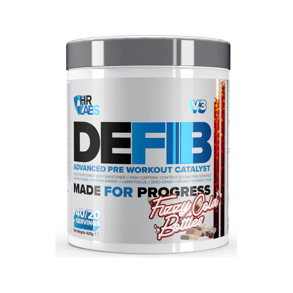 Defib V3 - Advanced Pre Workout Catalyst, Fizzy Cola Bottles - 420 grams