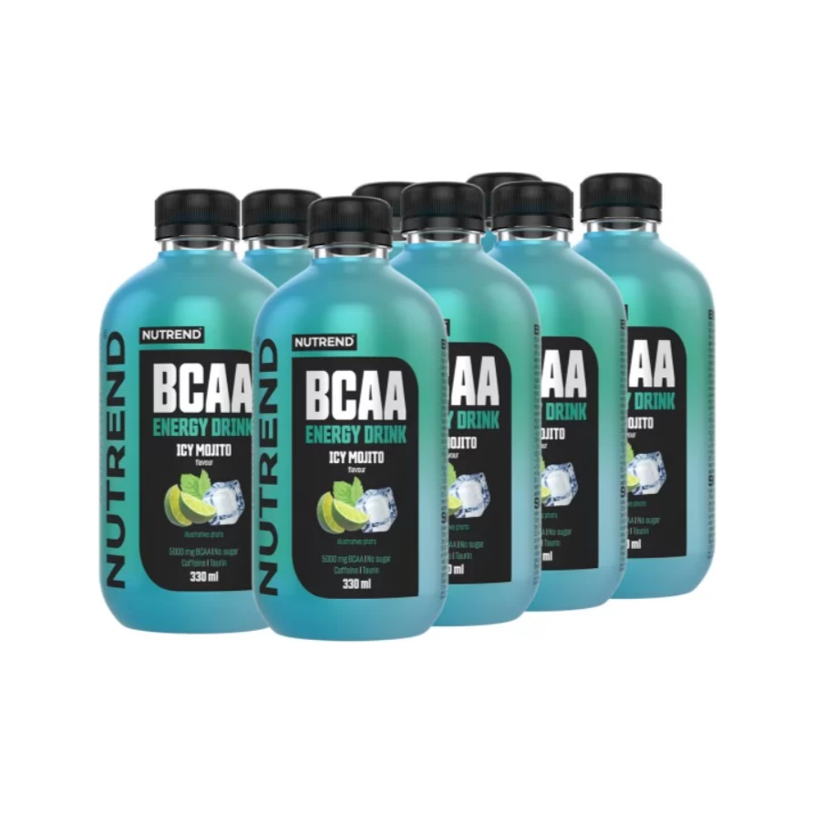 BCAA Energy Drink, Icy Mojito - 8 x 330 ml.