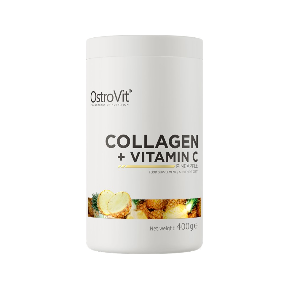 OstroVit kollagen + vitamin C 400 g, Pineapple-burk