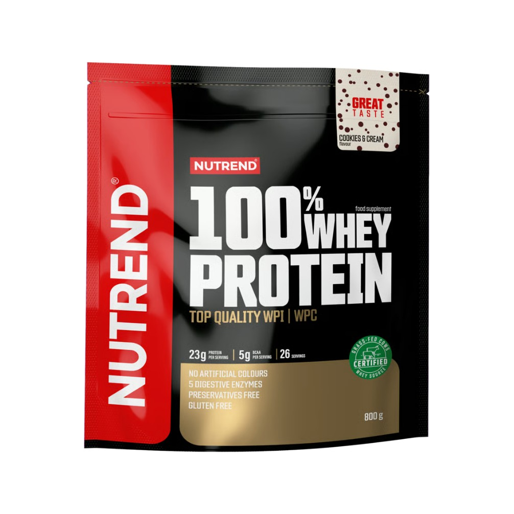 100% Whey Protein, Cookies & Cream - 800 grams