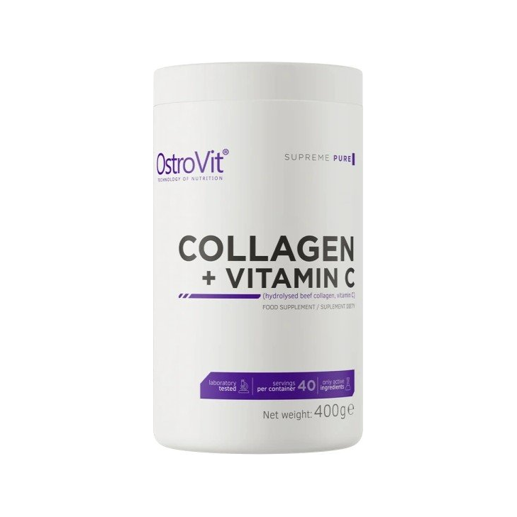 OstroVit kollagen + vitamin C 400 g, Pure Supreme-burk