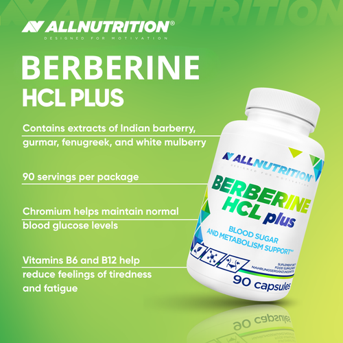 Allnutrition Berberine HCl Plus 90 Kapslar