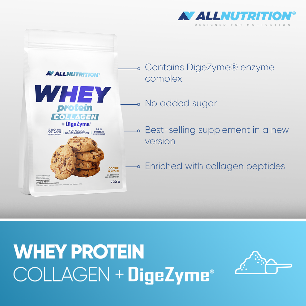 Allnutrition Whey Protein Collagen + DigeZyme 700 g