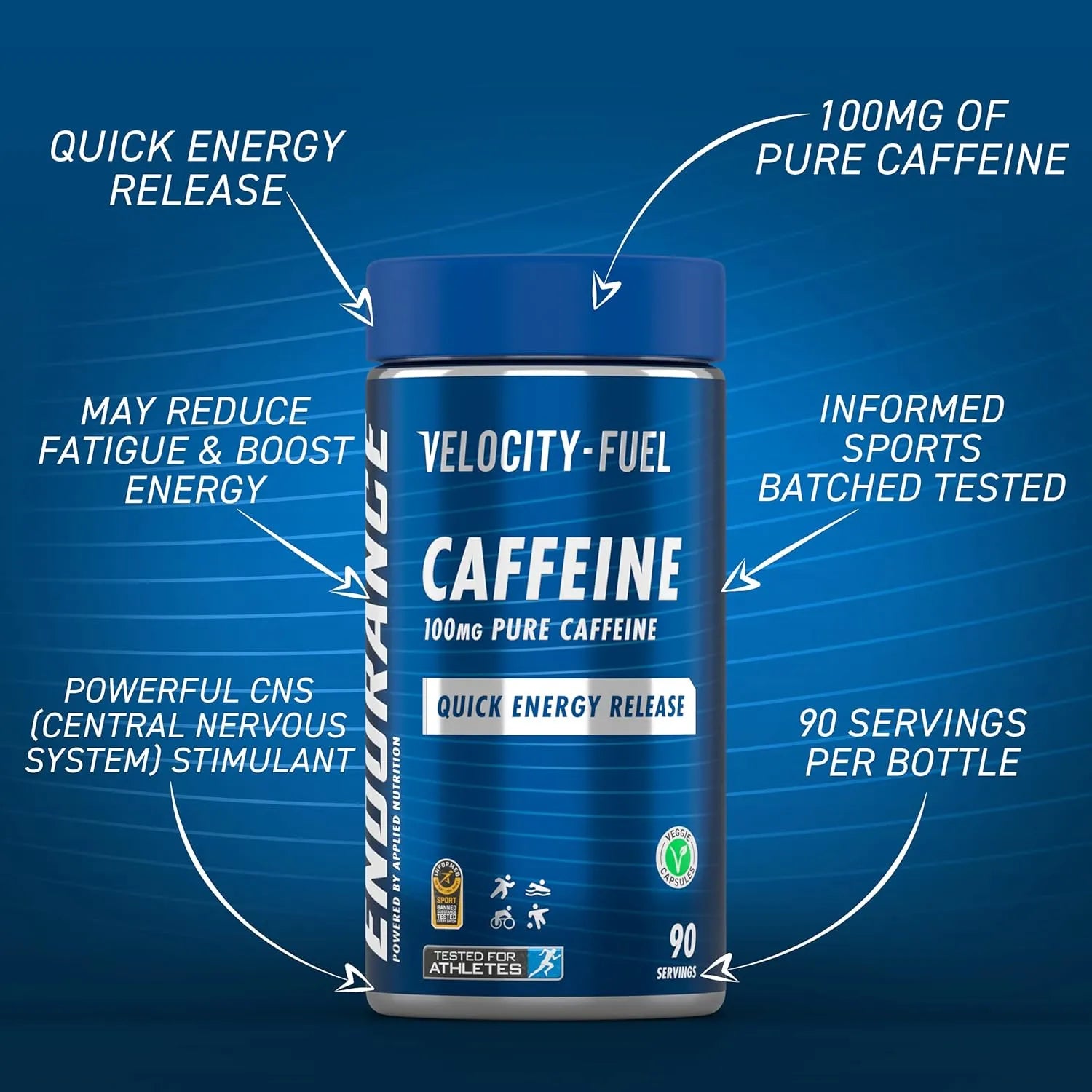 Applied Nutrition Endurance Caffeine 100 mg