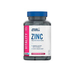 Zinktillskott Zinc-kapslar från Applied Nutrition, flaska med etikett