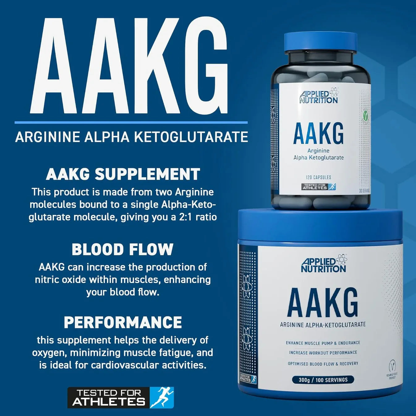 Applied Nutrition AAKG 3200 mg 120 Kapselit