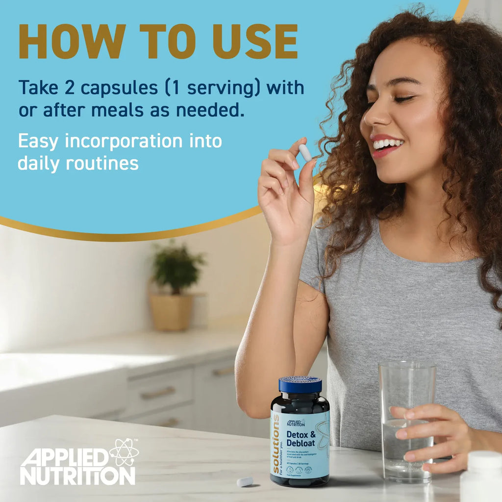 Applied Nutrition Solutions Detox & Debloat 60 Kapselit
