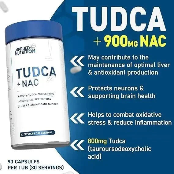 Applied Nutrition Tudca + NAC 90 Kapselit