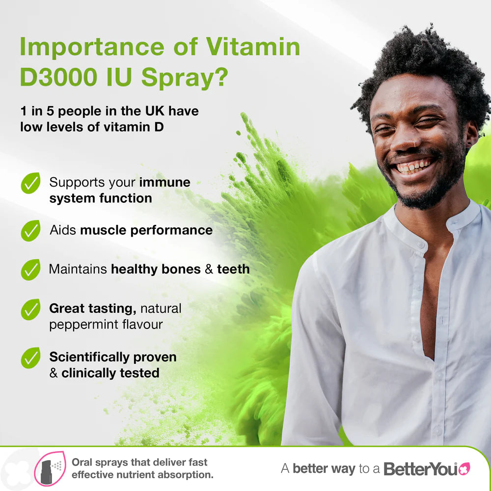 BetterYou D3000 Daily Vitamin D Oral Spray 15 ml