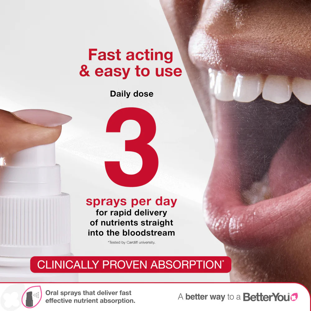BetterYou DLux+ Vitamin D+K2 Daily Oral Spray 12 ml