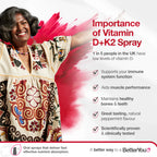 BetterYou DLux+ Vitamin D+K2 Daily Oral Spray 12 ml