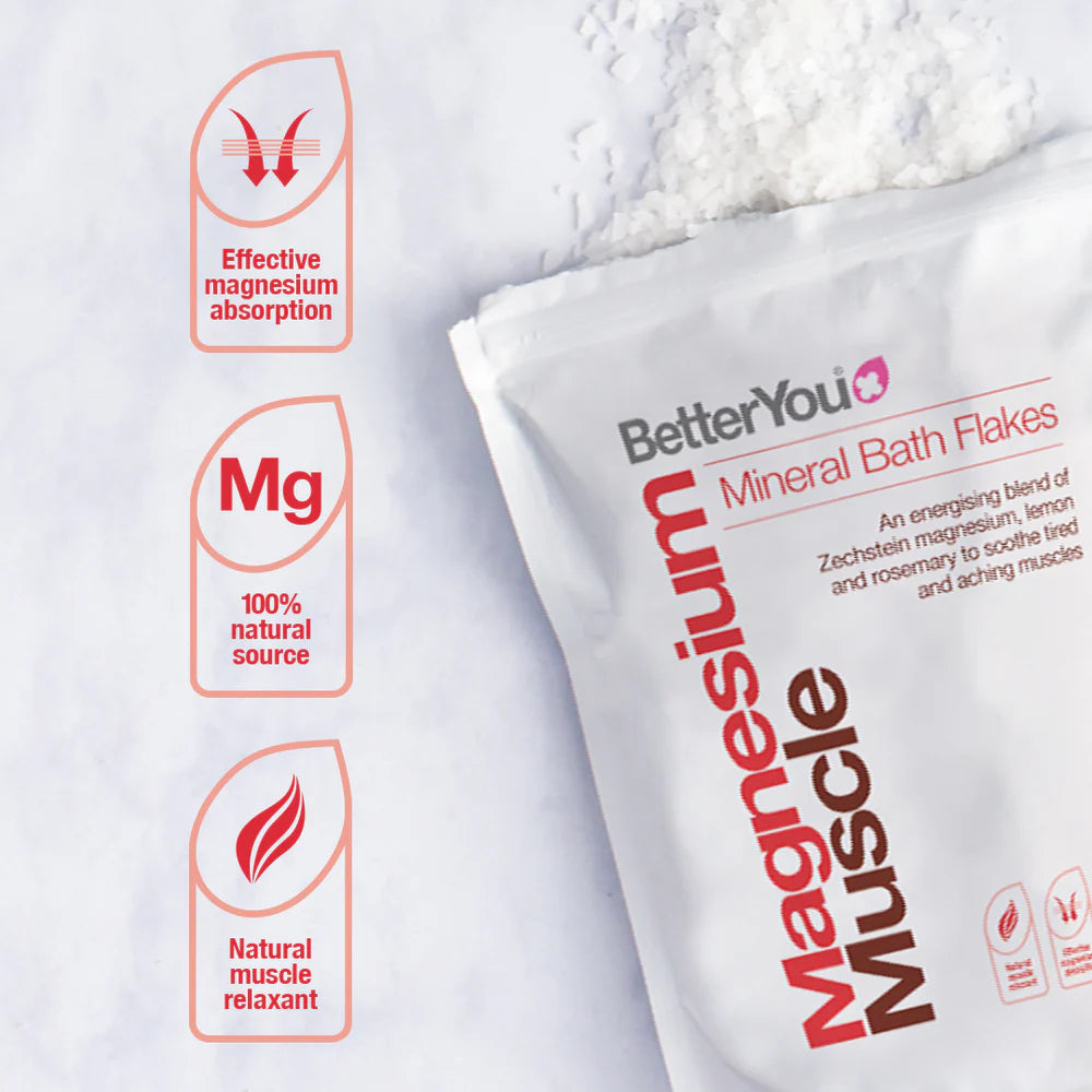 BetterYou Magnesium Flakes Muscle 1000g