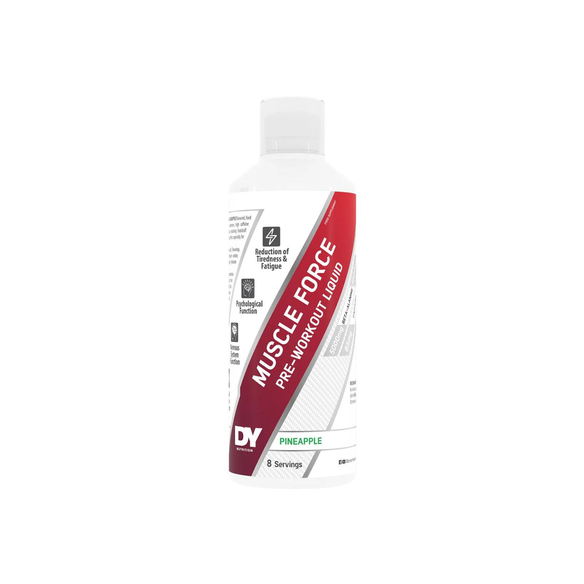 DY Nutrition Muscle Force Liquid Pre-Workout 500ml Orange