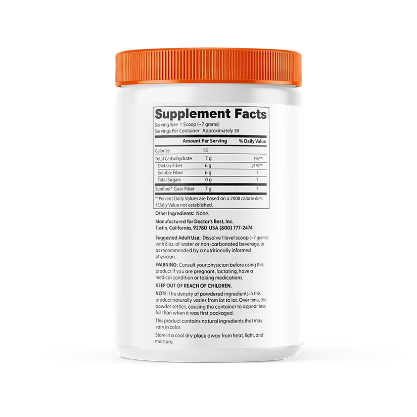 Doctor's Best Prebiotic Powder Sunfiber