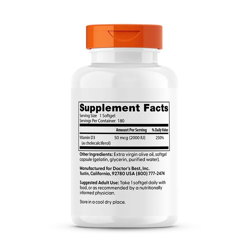 Doctor's Best Vitamin D3 2000 IU
