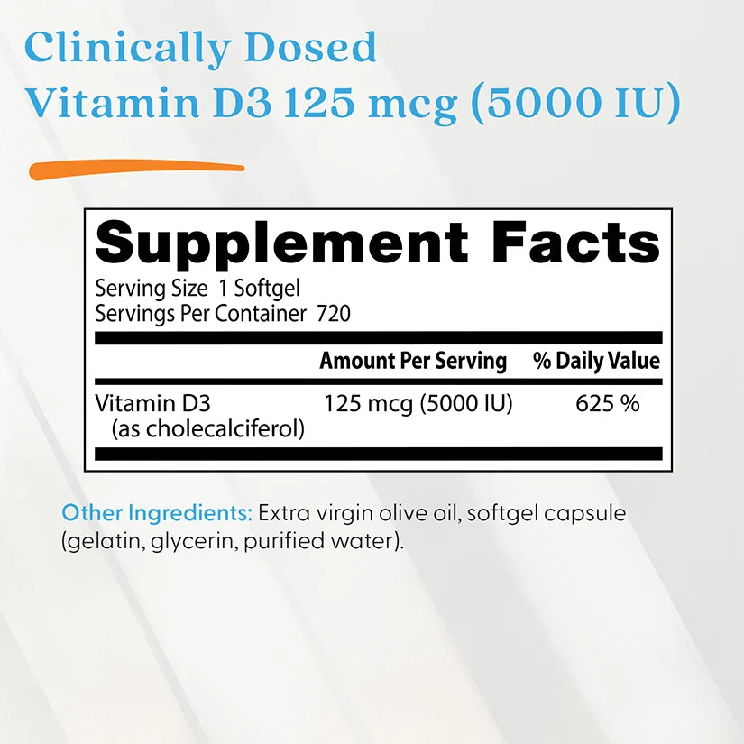 Doctor's Best Vitamin D3 5000 IU