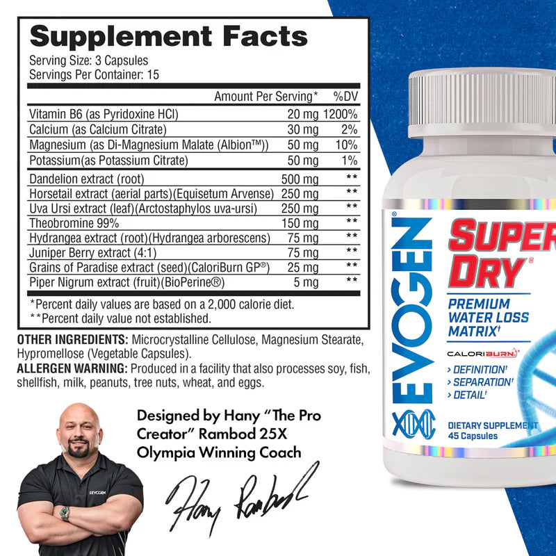 Evogen Super Dry 45 kapselit