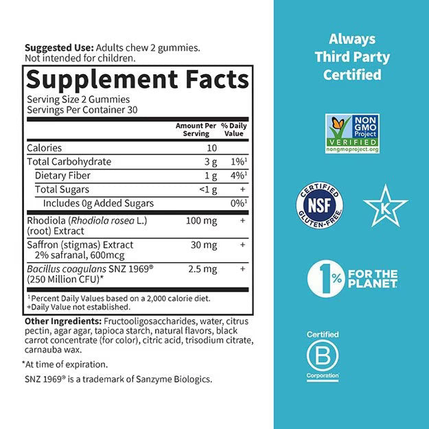 Garden of Life Stress Relief Gummies 60 Gummies