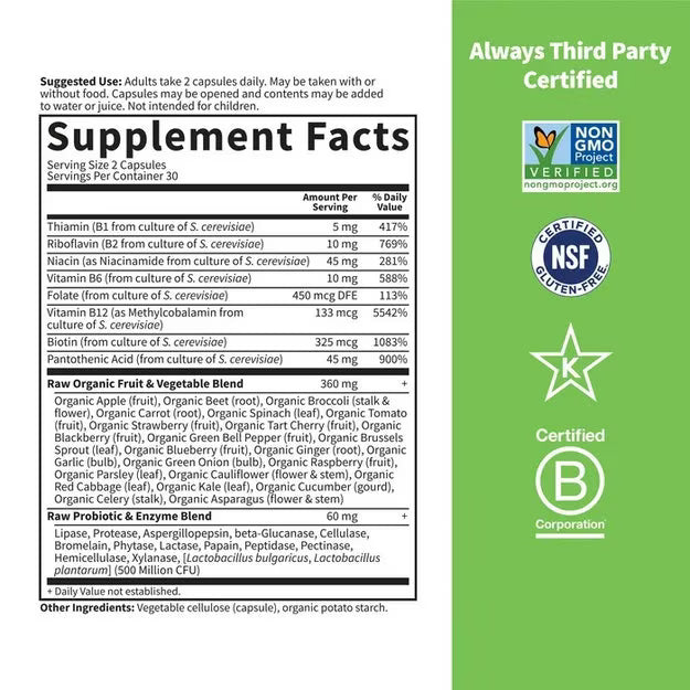 Garden of Life Vitamin Code Raw B-Complex