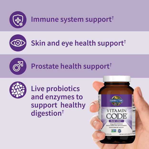 Garden of Life Vitamin Code Raw Zinc