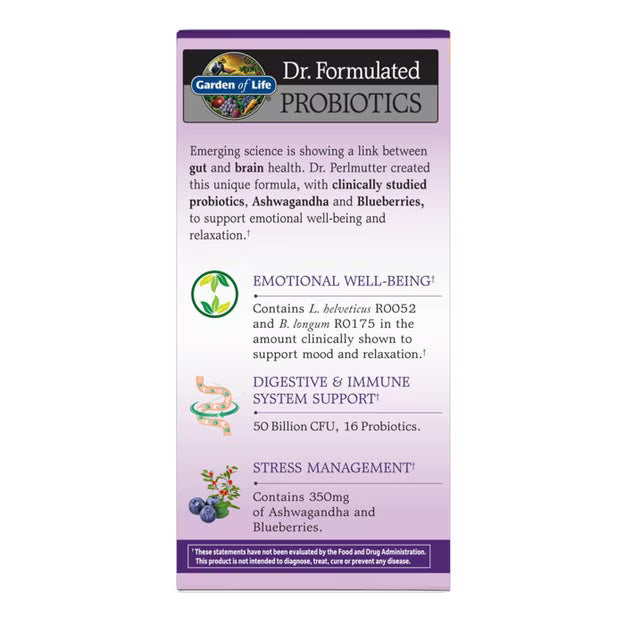 Garden of Life Dr. Formulated Probiotics Mood+ 60 Kapselit