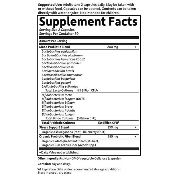 Garden of Life Dr. Formulated Probiotics Mood+ 60 Kapselit