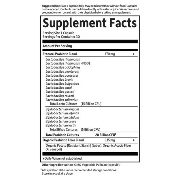 Garden of Life Dr. Formulated Probiotics Once Daily Prenatal 30 Kapselit