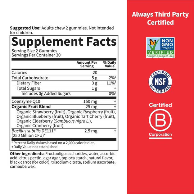 Garden of Life Vitamin Code CoQ10 60 gummies