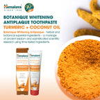 Himalaya Whitening Antiplaque Toothpaste Curcuma + Coconut Oil 75ml