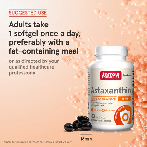 Jarrow Formulas Astaxanthin 12 mg 60 kapslar