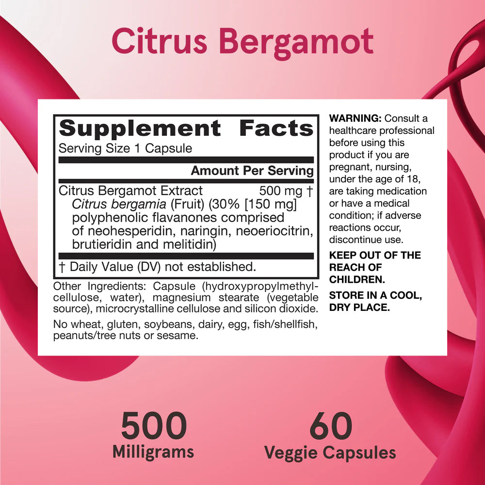 Jarrow Formulas Citrus Bergamot 120 kapslar