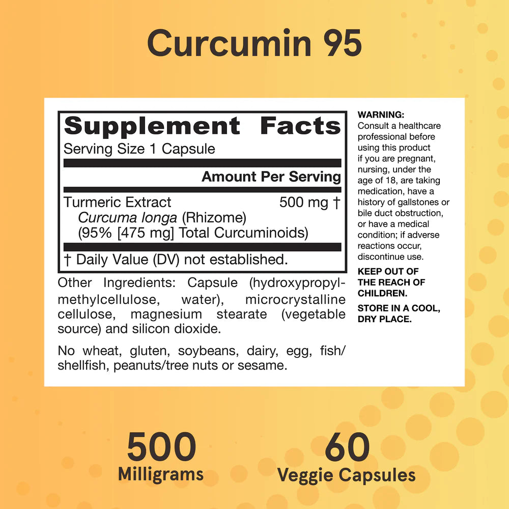 Jarrow Formulas Curcumin 95 500 mg 60 kapslar
